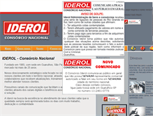 Tablet Screenshot of consorcioiderol.com.br